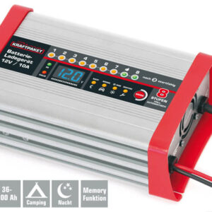 Batterieladegerät 12V · 10A mit Campingfunktion