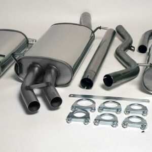 Edelstahl Duplex Sport Auspuffanlage je 1x100 mm rund für Audi A4 (B6) Limousine/Avant/Cabriolet Baujahr 01-04 – Bild 1