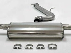 Simons Edelstahl Duplex Sport Auspuffanlage 1x100 mm rund Audi TTS 8J Quattro 2.0T Baujahr 06-07 – Bild 1