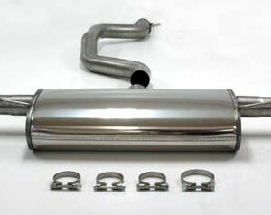 Edelstahl Duplex Sport Auspuffanlage 2x90 mm rund Audi TT 8J 2WD 1.8/2.0T 160/200 PS Baujahr 06-