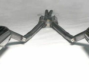 Edelstahl Duplex Sport Auspuffanlage 2x100 mm rund für Audi A6 (C5) Quattro 2.4/3.0 Baujahr 02-