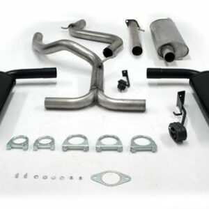 Chromstahl Duplex Sport Auspuffanlage 1x90 mm rund für Ford Mondeo Caravan Diesel MkIII Baujahr 11/00-07