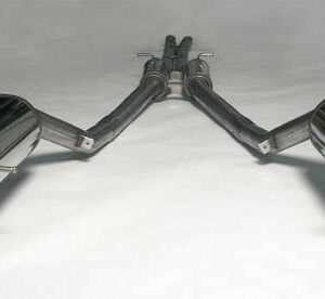 Edelstahl Duplex Sport Auspuffanlage 2x100 mm rund für Audi A6 (C5)Quattro 2.5TDi/2.7T Limousine/Avant Baujahr 2002-2004