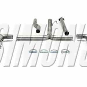 Edelstahl Duplex Sport Auspuffanlage 90x120mm oval Opel Insignia 4/5 Türer 4WD (4x4) 2,0 Diesel 96/118/143kW Baujahr 11-