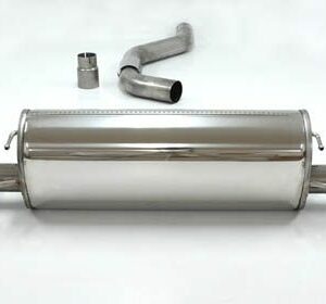 Edelstahl Duplex Sport Auspuffanlage 3" Zoll (76mm) Endrohr 2x80mm Opel GT 2,0 Turbo Z20NHH Baujahr 06-