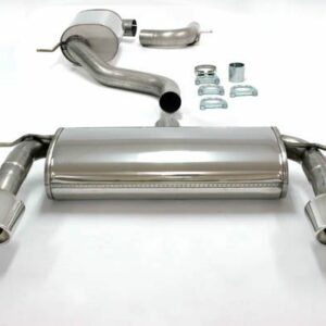 Edelstahl Duplex Sport Auspuffanlage 90/140 mm oval für Seat Leon 2.0TFSI/TFSi-FR Baujahr 06-