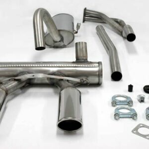 Edelstahl Duplex Sport Auspuffanlage 2x70x90mm oval Opel GT Baujahr 68-73