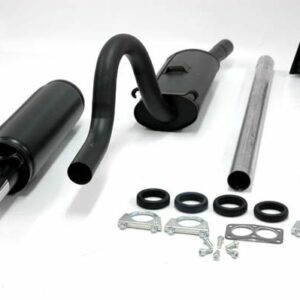 aluminierte Stahl Sport Auspuffanlage 1x70x90 mm oval Opel Manta A 1.6/1.9 Baujahr 70-75