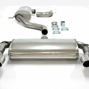 Simons Edelstahl Duplex Sport Auspuffanlage 2x80mm rund für Seat Leon Cupra 2.0TFSI Baujahr 06-