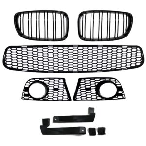 Stoßstange vorn incl. Doppelrippen Grill passend für 1er E81 E82 E87 E88 ohne Aussparungen für PDC / SRA passend für BMW 1er E81, E82, E87 und E88 Bj. 2004 - 2011 – Bild 3