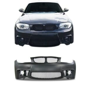 Frontstoßstange im Sport-Design mit Kühlergrill passend für 1er 1er E81 (3 Türer) E82 (Coupe) E87 (5 Türer) E88 (Cabrio) ab Baujahr 2004-2013