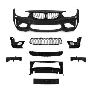 Frontstoßstange im Sport-Design inkl. Grills mit PDC-Bohrungen und SRA passend für F20 LCI F21 LCI passend für BMW F20 LCi / F21 LCi, 2015-2018