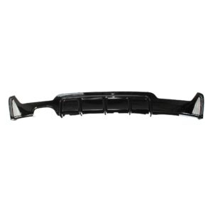 Heckansatz Diffusor Heckdiffusor Heckschürzeneinsatz im Sport Look für F32 F33 F36 für Doppelrohr-Auspuff linke Seite , passend für BMW 4er Coupe/Cabrio/Gran Coupe F32, F33 und F36 Bj. 13 - 21 – Bild 2
