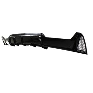 Heckansatz Diffusor Heckdiffusor Heckschürzeneinsatz im Sport Look für F32 F33 F36 für Doppelrohr-Auspuff linke Seite , passend für BMW 4er Coupe/Cabrio/Gran Coupe F32, F33 und F36 Bj. 13 - 21 – Bild 3