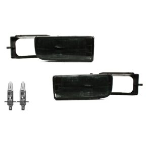 Nebelscheinwerfer Satz Schwarz smoke geriffelt passt für alle E36 passend für BMW E36, 1990-2000 – Bild 2