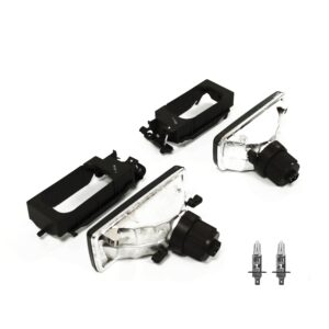 Nebelscheinwerfer Satz Schwarz smoke geriffelt passt für alle E36 passend für BMW E36, 1990-2000 – Bild 3