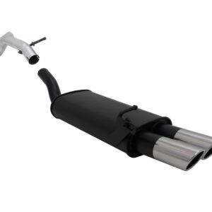 Sportauspuff für Audi A3 / Seat Leon / VW Golf 4 / VW New Beetle 2x76mm SR-Design