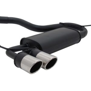 Sportauspuff für Audi A3 / VW Golf 5 / VW Golf 6 / VW Scirocco 2x76mm SR-Design – Bild 1