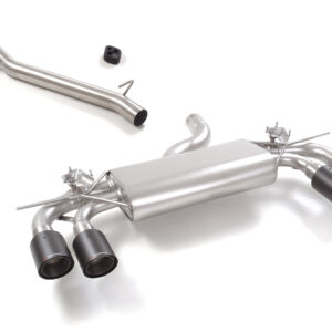 Edelstahlauspuffanlage ab Kat psssend für VW Golf 8.5 R (Typ CD, 2.0 TSI 4Motion, 245 kW, ab 02/2024> 2 x 100 mm rund