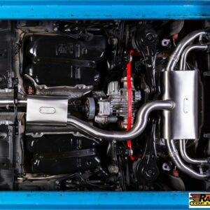 Edelstahl Auspuffanlage passend für Volkswagen T-Roc R 2.0 TSI 4Motion Endrohr 2 x 108 x 70 mm pro Seite – Bild 4