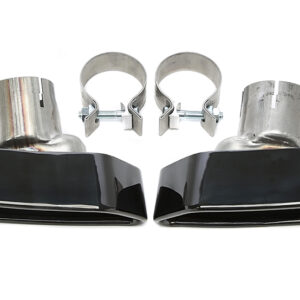 Endrohrblende zum anschrauben in schwarz/glänzend passend für BMW 5er Serie (F10)