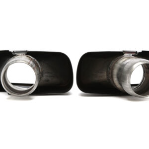 Endrohrblende zum anschweissen in schwarz/glänzend passend für BMW 5er Serie 520i- 540i (G30, G31) – Bild 1