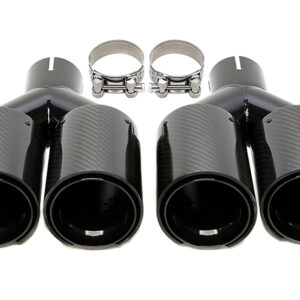 Endrohrblende zum anschrauben in schwarz/glänzend passend für BMW 3-6er Serie (G Reihe) / X3/X4 Serie (G Reihe)