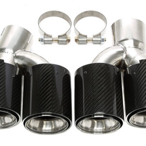 Endrohrblende zum anschrauben "double design" in chrom/glänzend passend für BMW 5er Serie (G30, G31)